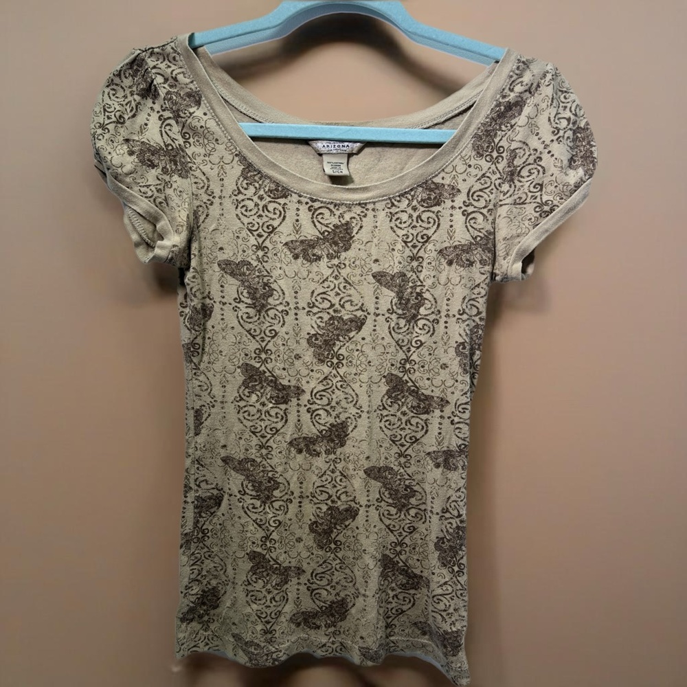 Arizona Jean Company Butterfly Print T-shirt